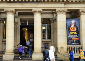 Birmingham Museum entrance - Ozzy Osbourne exhibit